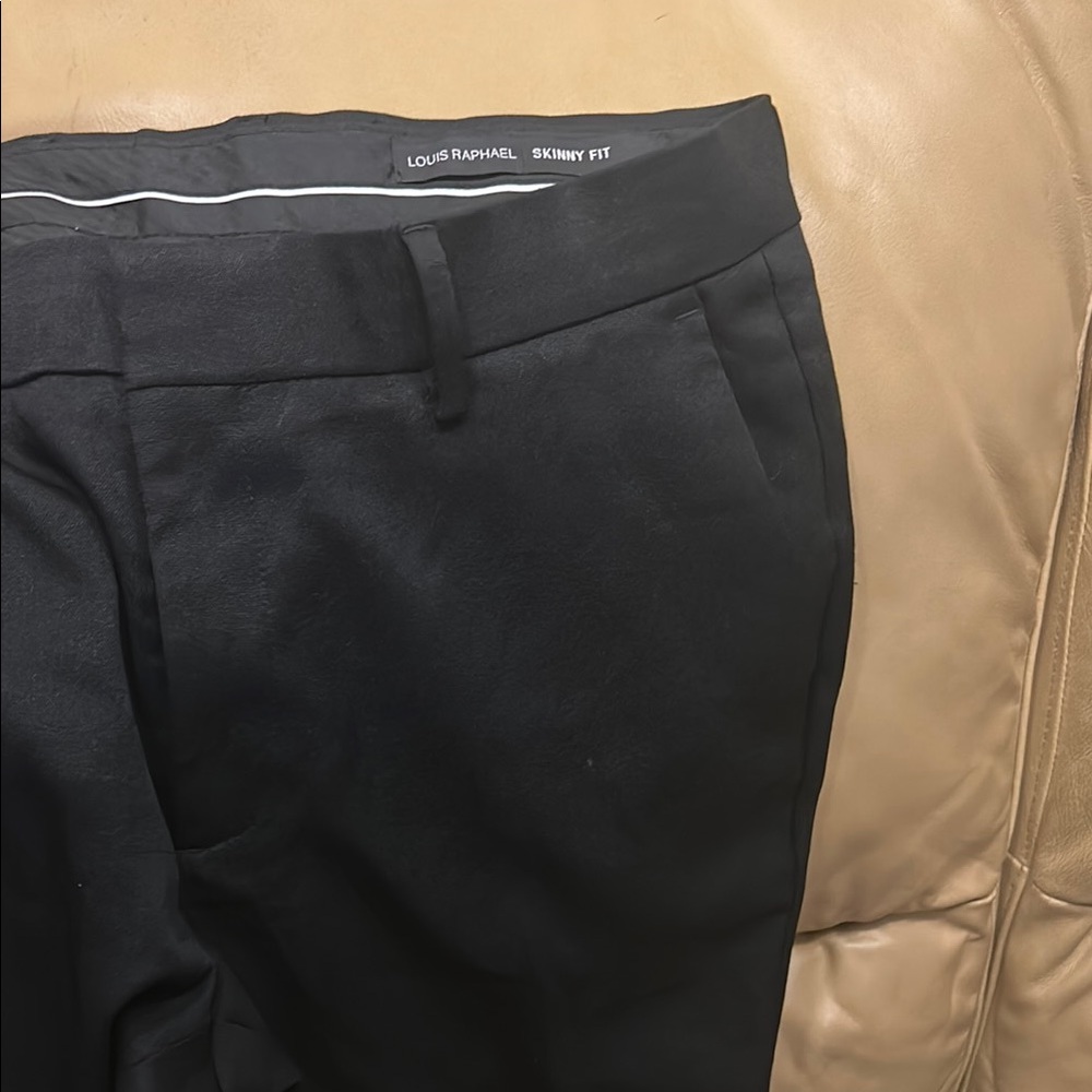 Louis Raphael Black Skinny Fit suit slacks 32 x 30